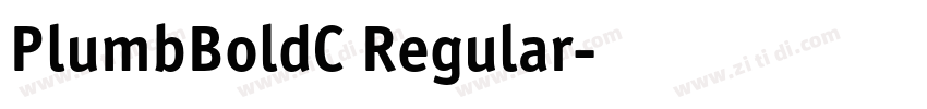 PlumbBoldC Regular字体转换